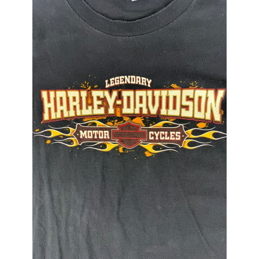 HARLEY DAVIDSON Long Sleeve Crew Neck Men's Large Motorcycles Spell Out‎ Sleeves - Picture 3 of 8